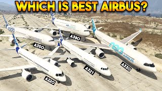 COMPARING EVERY AIRBUS PLANE GTA 5 [upl. by Grantland]