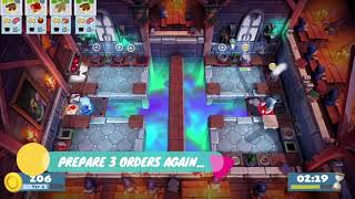 Overcooked 2 Level 55 2 Players 3 Stars [upl. by Nedah418]