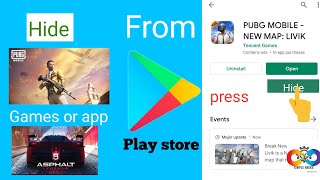 Hide Apps On Play store 🤔In 1Min No app No Hack [upl. by Egoreg]