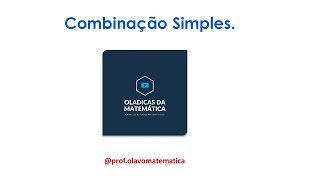 COMBINAÇÃO SIMPLES [upl. by Ttik]