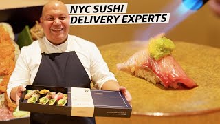 How an NYC Sushi Chef Prepares 300 Takeout Omakases — Omakase [upl. by Willie]