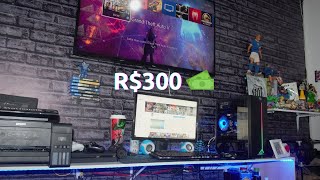 FIZ UM QUARTO GAMER COM 300 REAIS [upl. by Borlase]