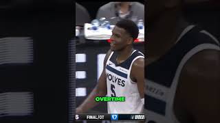 Anthony Edwards Clutch Performance Secures Timberwolves Overtime Win 🏀🔥 [upl. by Phillip]