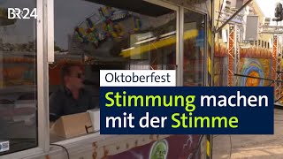 Oktoberfest Fahrgäste mit der Stimme in Stimmung bringen  Abendschau  BR24 [upl. by Abocaj]