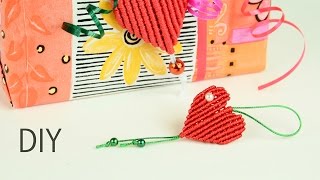 Gift from Heart  Easy Macrame Tutorial [upl. by Jacquenetta]