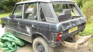 bobtailing a 5 door range rover v8 vouge SEwmv [upl. by Etnod]