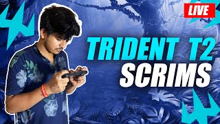 TRIDENT T2 SCRIMS LIVE POV  BGMI LIVE  5 Finger  facecam  Road To 2K [upl. by Hanah218]