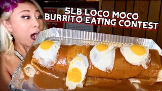 5LB LOCO MOCO EATING CONTEST at Island Sushi in Las Vegas NV RainaisCrazy [upl. by Chiquita]