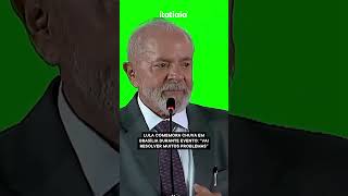 LULA PEDE MINUTO DE SILÊNCIO PARA OUVIR CHUVA DURANTE EVENTO EM BRASÍLIA [upl. by Annadiana182]