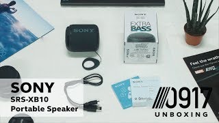 Sony SRSXB10 Portable Speaker UNBOXING  0917Lifestyle [upl. by Nawyt]