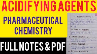 Acidifying Agents  Acidifier  Type of Acidifier  Achlorhydria [upl. by Akinor]