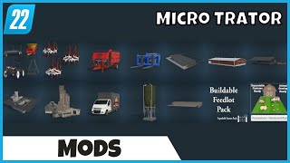 Micro Trator BR Pastagem para Pastoreio Expansíveis e Fábrica de Massas  FS22 Farming Simulator 22 [upl. by Thera]