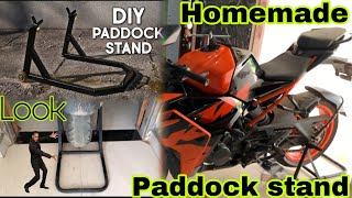 Homemade paddock stand  KTM RC 200  Price Rs 499 💸💸💶 [upl. by Max522]