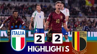 Belgium vs Italy 22 All Goals and Highlights  UEFA Nations League [upl. by Yelraf]