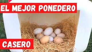 💚 PONEDERO PARA GALLINAS FACIL Y RECICLADO NIDO PARA GALLINAS PONEDORAS [upl. by Farika93]