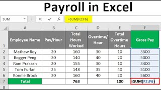 Easy Payroll System In Excel [upl. by Berton434]