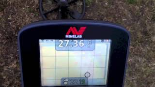 Minelab CTX 3030  ferrous coin vs high trash on a non iron screw [upl. by Bevvy]