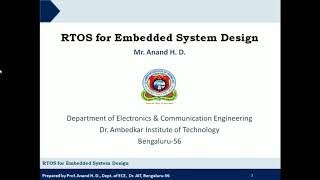 RTOS for Embedded System Design Part 3 [upl. by Wilkison452]