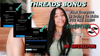 THREADS BONUS  I MAKE 1500 A MONTH AND HERES HOW  TDIBEHR [upl. by Assila]