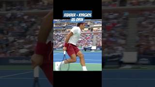 Federer  Kyrgios Crazy Point Us Open [upl. by Nnek]