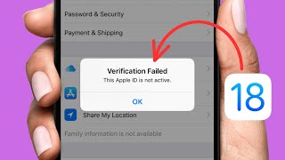 How to Fix Apple ID Not Active Problem in iPhone iOS 18 [upl. by Dulla]