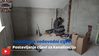 Instalacija vodovoda Plumbing and sewerage installation [upl. by Dde313]