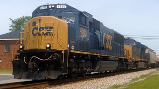 CSX 4565 with a BNSF ACe DPU Leads CSX Q515  42022 [upl. by Hemingway]