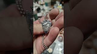 Making an Arrowhead Pendant from a US Half Dollar  Stainless Steel Ball Chain handmade [upl. by Isbel532]