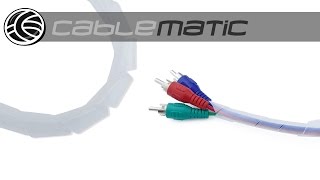 Organizador de cables espiral blanco distribuido por CABLEMATIC ® [upl. by Vange]