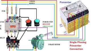 Single Phasing Preventer Connection in DOL Starter in Tamil [upl. by Ayirp910]