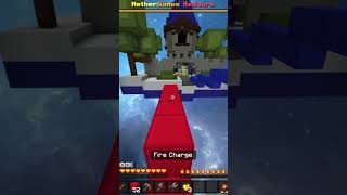 Fireball jumps 🔥 On Nethergames Bedwars 1v1 viral shorts [upl. by Hinch634]