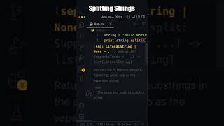 🔴 Splitting Strings in Python [upl. by Ferneau]