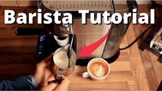 Barista Tutorial with the DeLonghi EC685 Cappuccino [upl. by Azitram]