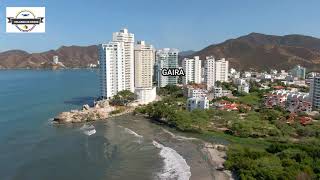 VOLANDO EN DRONE 4K SANTA MARTA PLAYA SALGUERO  GAIRA [upl. by Thevenot]