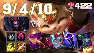 🍄422【ChallengerBR】JG Teemo vs Elise【SNArthur Lanches13777】【Patch1421】leagueoflegends teemo [upl. by Madalena]