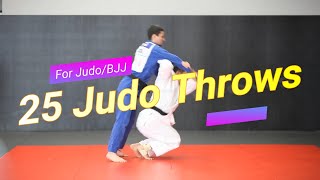 25 Amazing Judo Throws You Should Watch [upl. by Lleder]