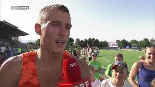 Hypo Meeting Götzis 2018  Zehnkampf  1500m  Interview Maicel Uibo [upl. by Losyram]