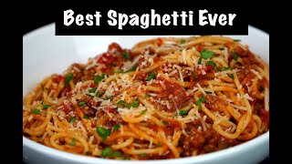 How To Make Spaghetti w Homemade Meat Sauce  Best Spaghetti Recipe Ever MrMakeItHappen Spaghetti [upl. by Aicined]