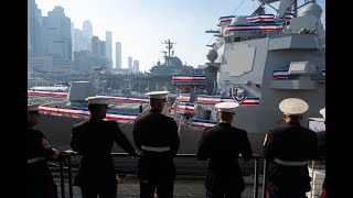 USS John Basilone DDG122 Commissioning [upl. by Ahsets]