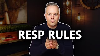 RESP Rules You NEED To Know  RESPs Explained Episode Three [upl. by Roeser127]