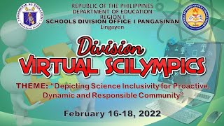 Division Virtual Scilympics SDOI Pangasinan JM TVPlus [upl. by Thatch95]