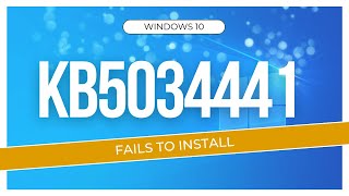 How to fix Windows 10 KB5034441 Fails to Install  Causes Major Issues [upl. by Anirtal]