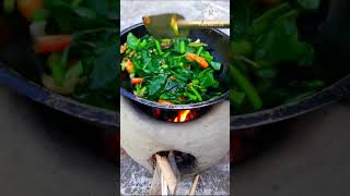 পুঁইশাকের চচ্চড়ি Fried Malabar Spinach with Prawn tastyfood youtubeshorts [upl. by Nelubez]