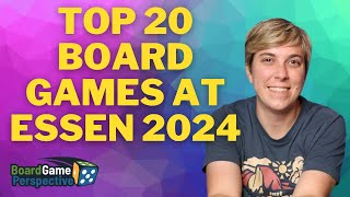 TOP 20 BOARD GAMES AT ESSEN 2024  Board Game Perspective [upl. by Lesig]