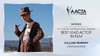 Cillian Murphy Oppenheimer wins the AACTA International Award for Best Lead Actor in Film [upl. by Oznarol]