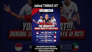 JADWAL TIMNAS U 17 NANTI MALAM TimnasGarudaTeamOfficial timnasindonesia [upl. by Abbey]