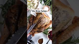 The Best Thanksgiving Turkey Recipe – Dry Brine Turkey with Herb and Salt Rub [upl. by Auqinimod]