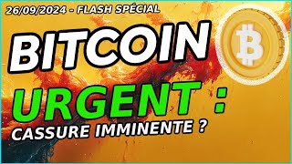 BITCOIN URGENT  CASSURE IMMINENTE  🔥 JAI UNE CRYPTO PÉPITE 🚀 [upl. by Aras]