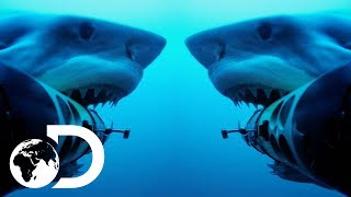 Shark Cam Gets Attacked By Jaws Of The Deep  Shark Cams Strikes Back  SHARK WEEK 2018 [upl. by Ferretti662]