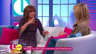 Michaela Strachan is Walking With Dinosaurs  Lorraine [upl. by Orpah]